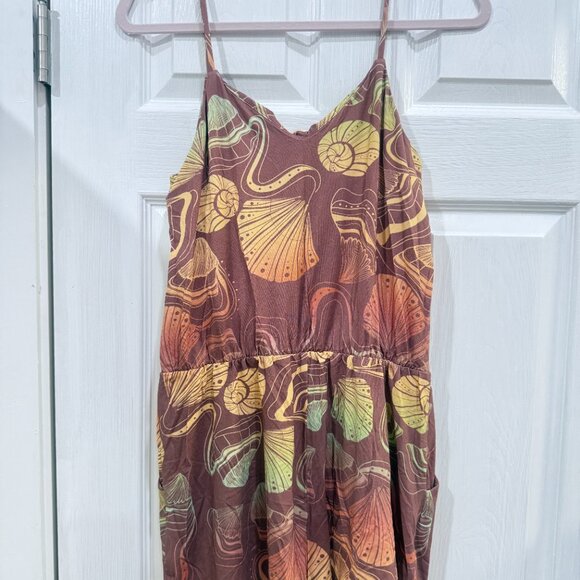 NWT Fighting Eel brown shell romper sz M, jersey NEW - Picture 3 of 3